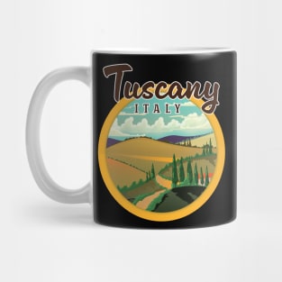 Tuscany Italy travel logo Mug